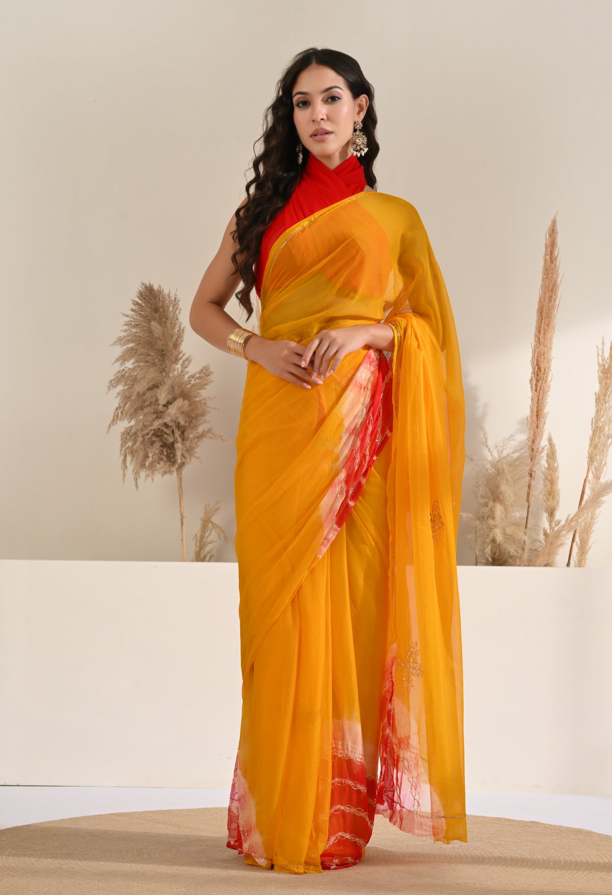 Aurelia Italian Chiffon Saree