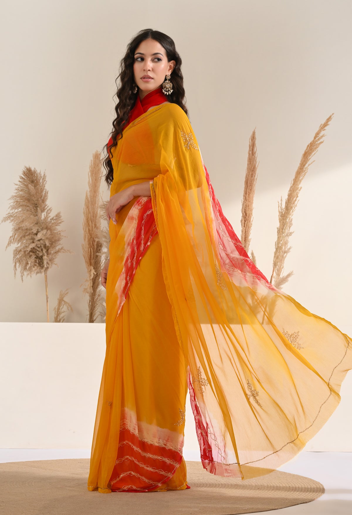 Aurelia Italian Chiffon Saree