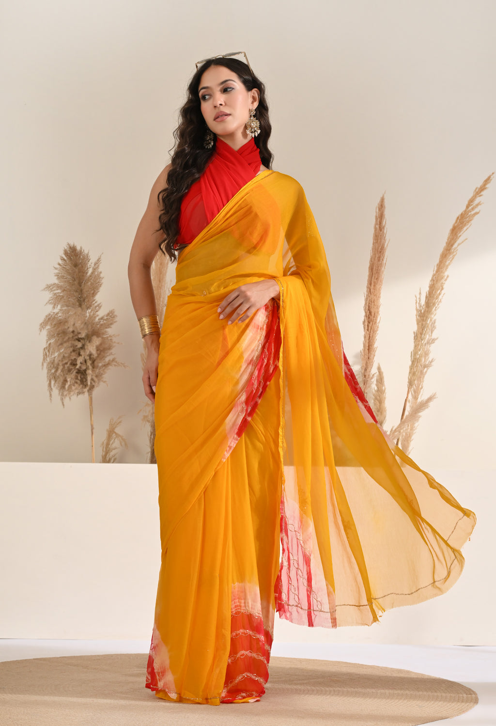 Aurelia Italian Chiffon Saree