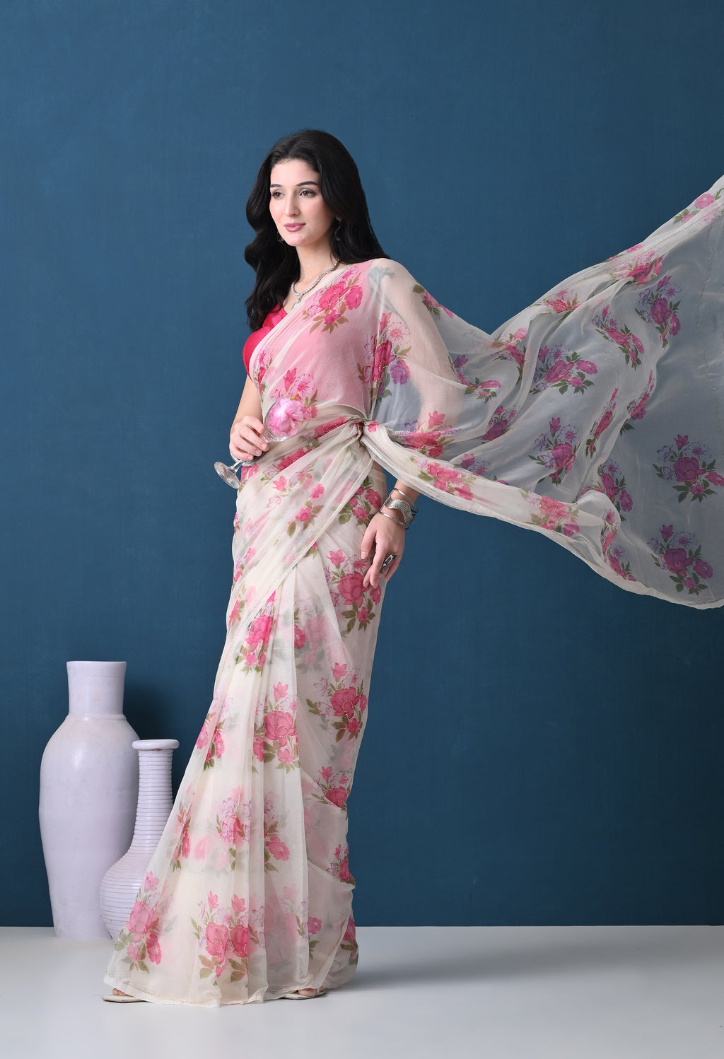 Blanchelle Italian Chiffon Saree