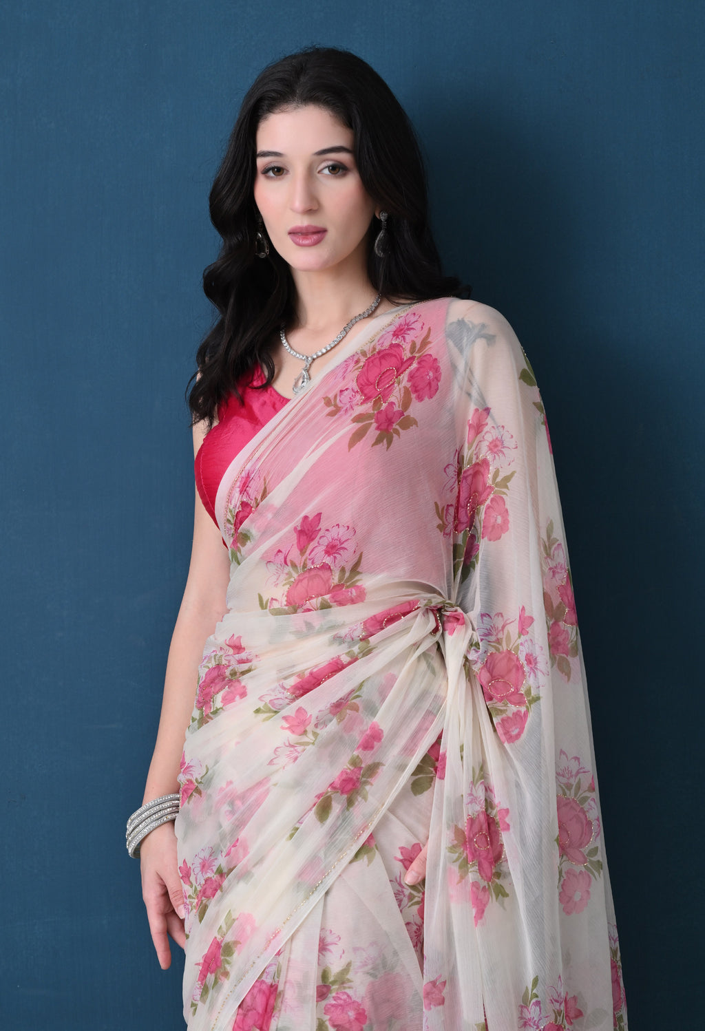 Blanchelle Italian Chiffon Saree