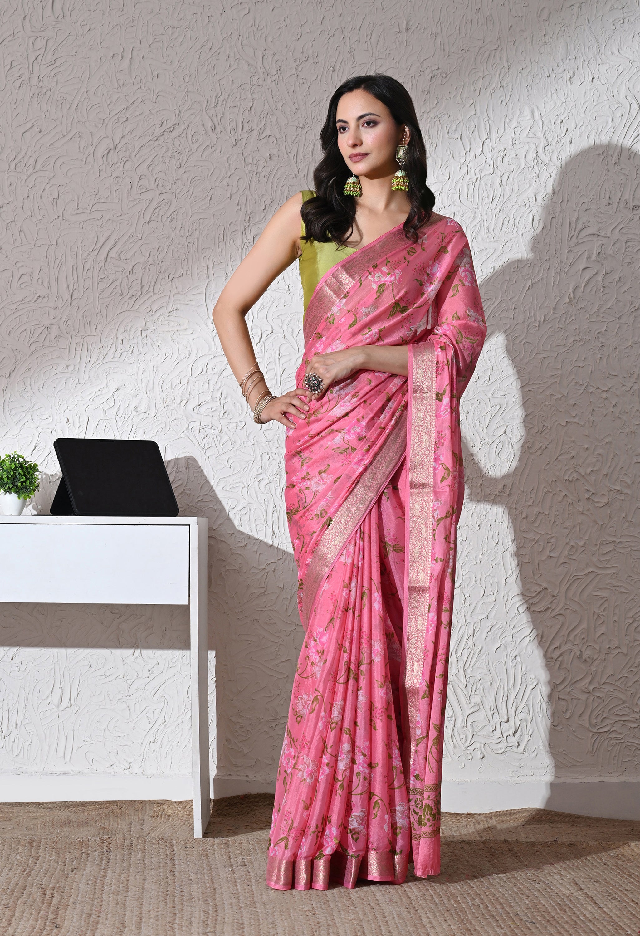Rosabelle Chinnon Jacquard Saree
