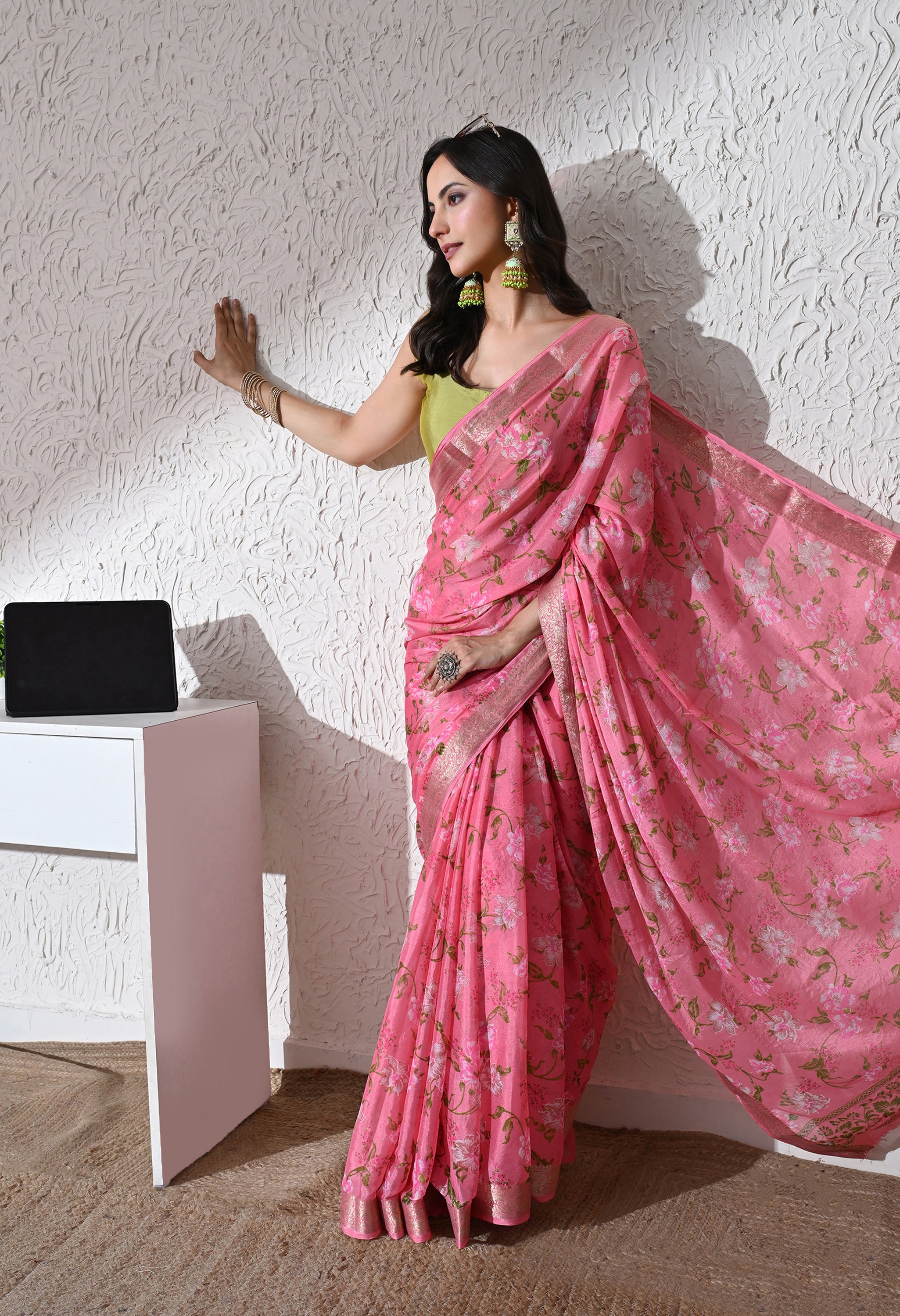 Rosabelle Chinnon Jacquard Saree