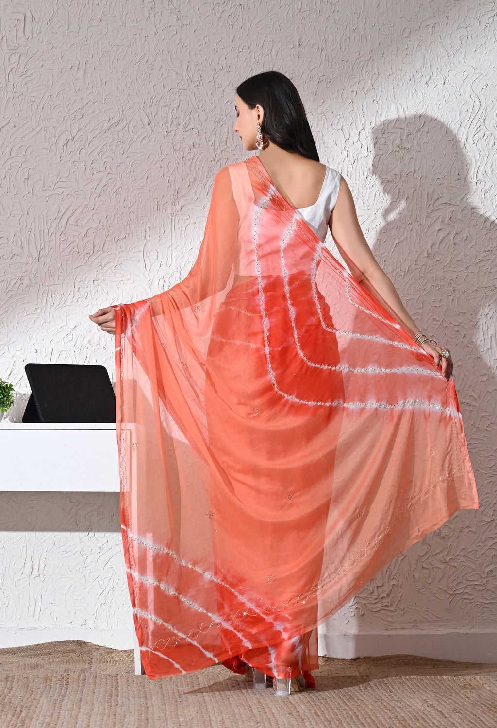 Coralie Italian Chiffon Saree