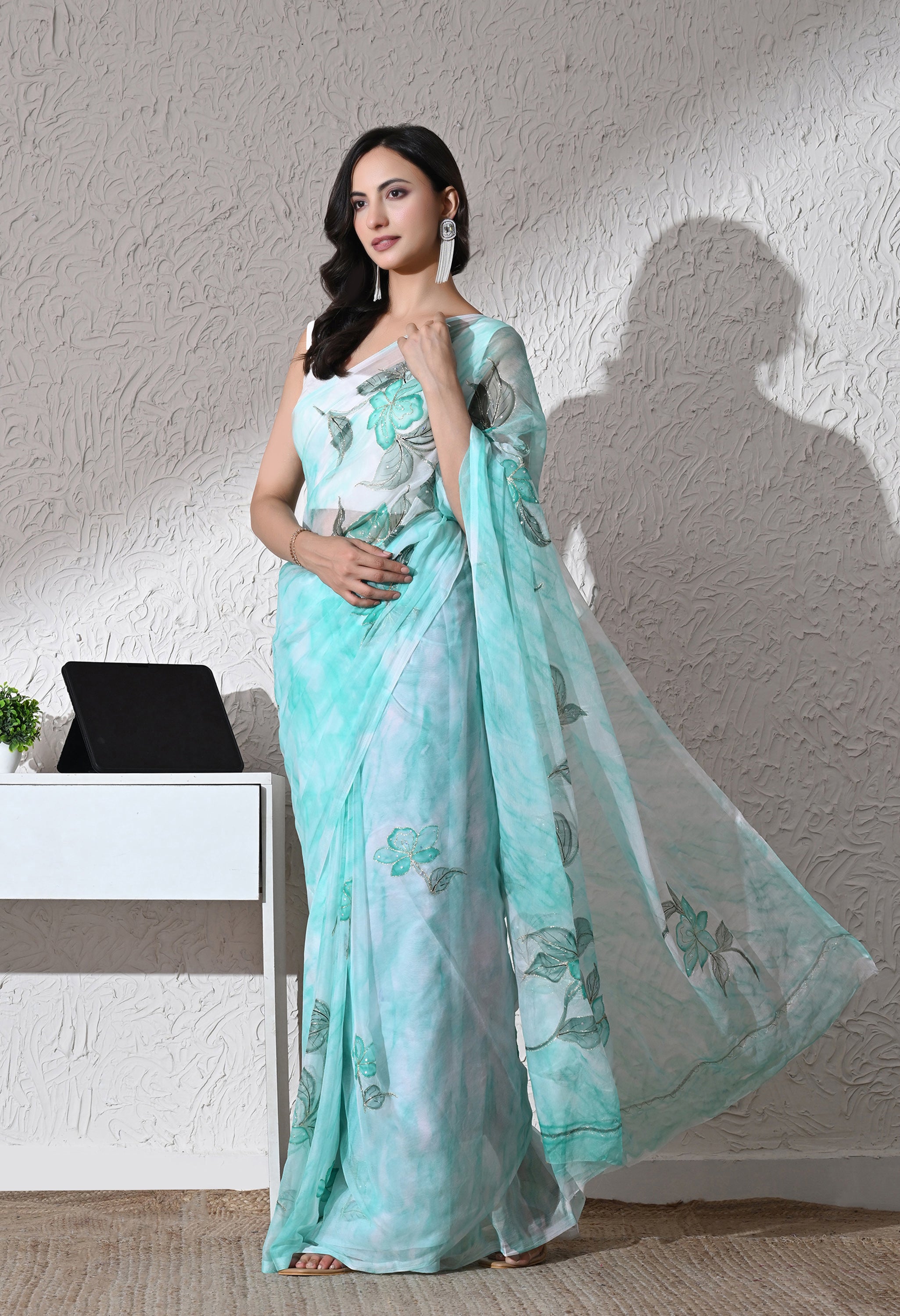 Aveline Italian Chiffon Saree