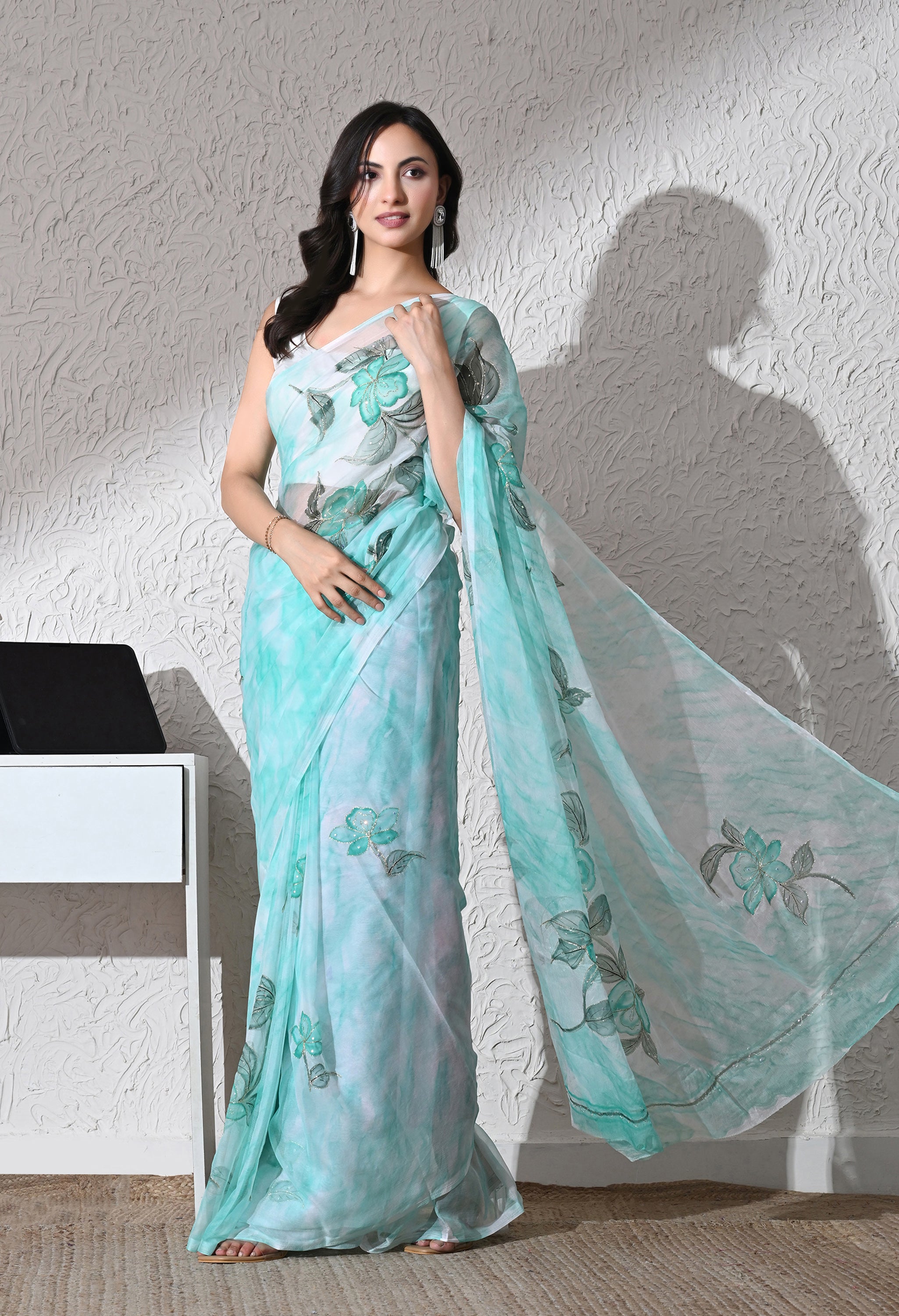 Aveline Italian Chiffon Saree