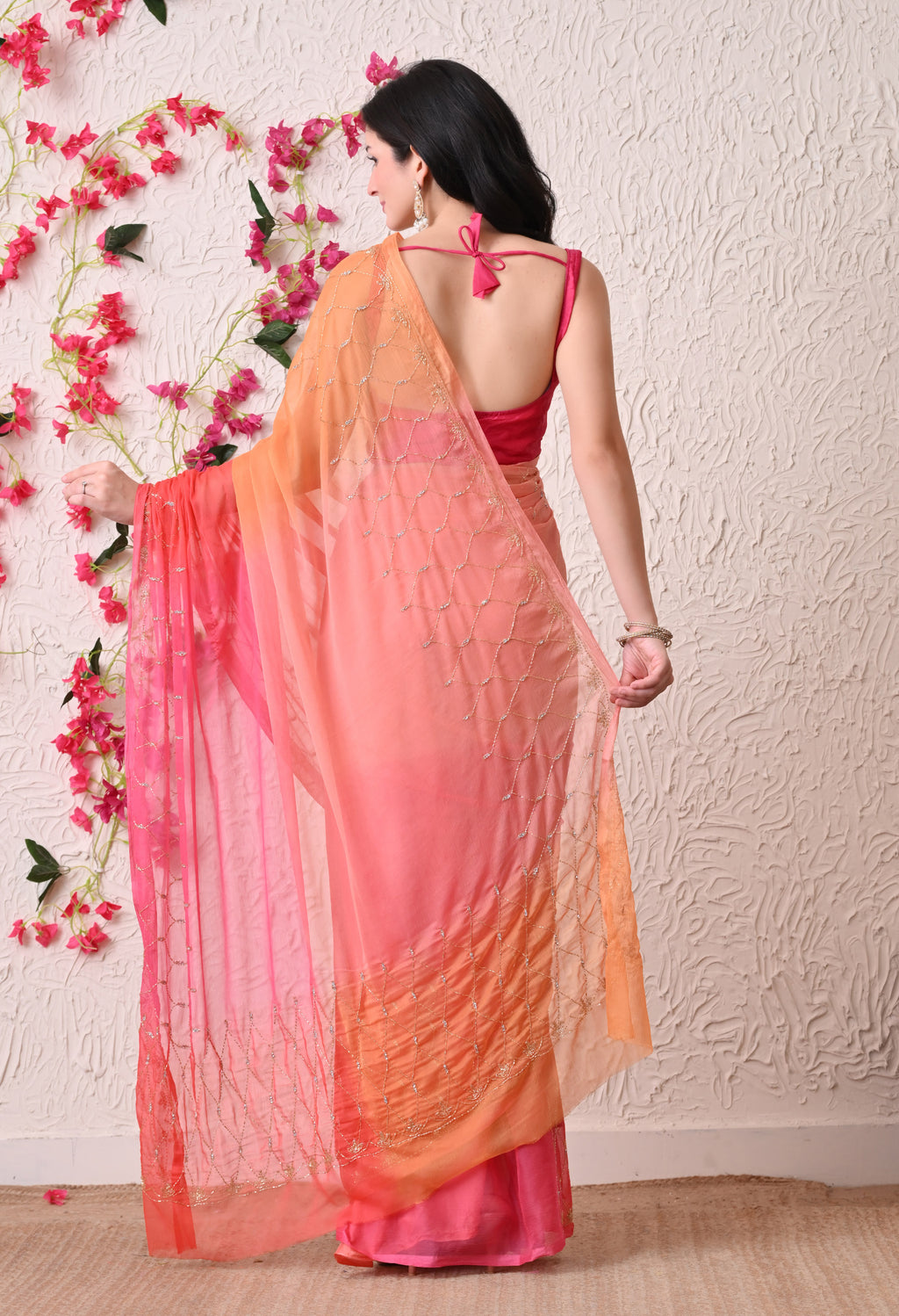 Solara Italian Chiffon Saree