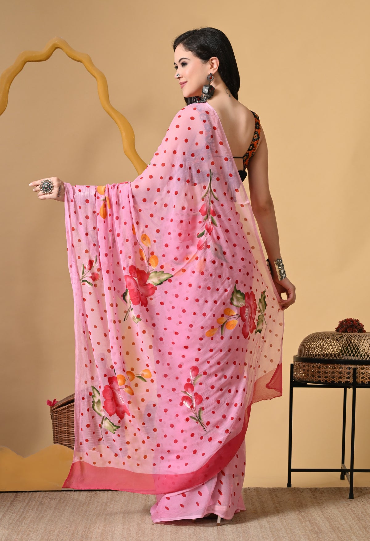 Azalea Pure Chiffon Saree