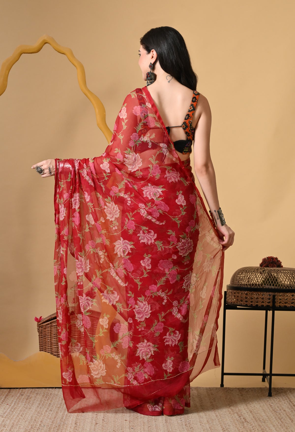Isolde Italian Chiffon Saree