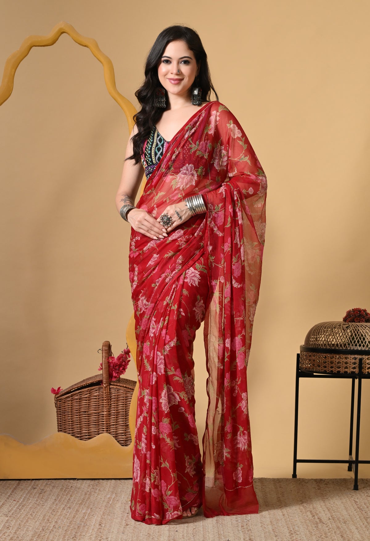 Isolde Italian Chiffon Saree