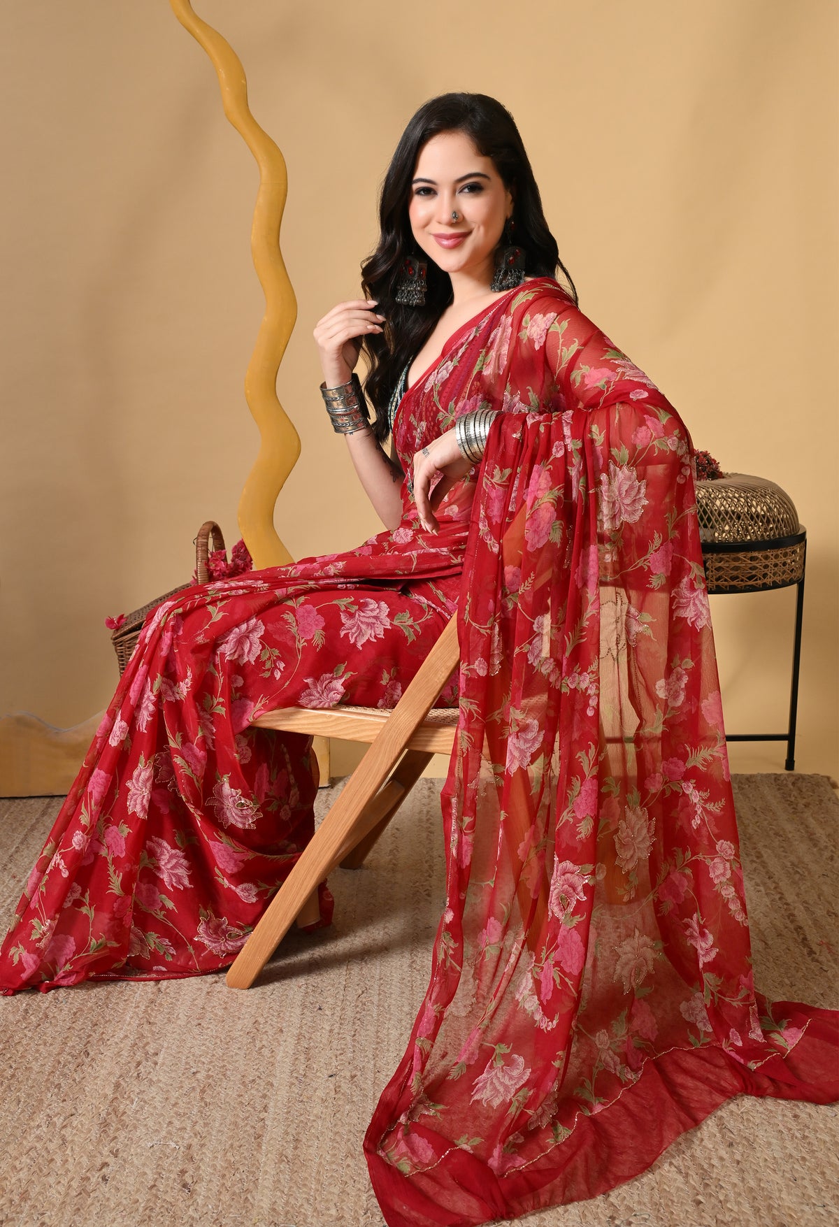Isolde Italian Chiffon Saree