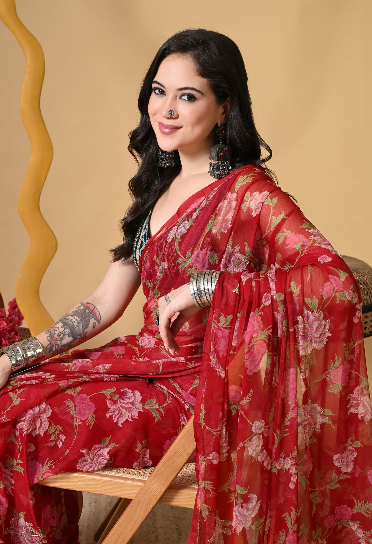 Isolde Italian Chiffon Saree