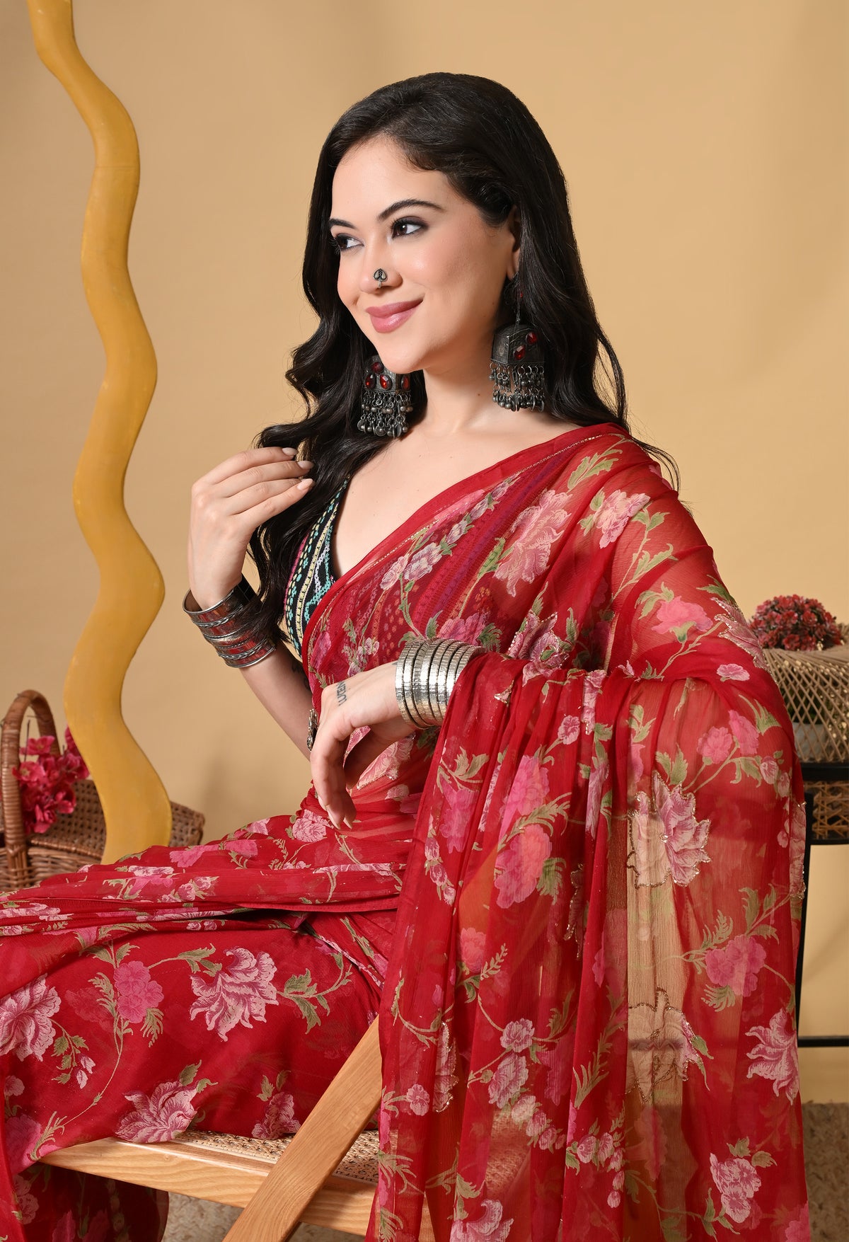 Isolde Italian Chiffon Saree